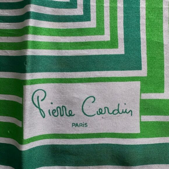 Pierre Cardin 1960’s Mod Retro 100% Silk Scarf - Picture 7 of 7